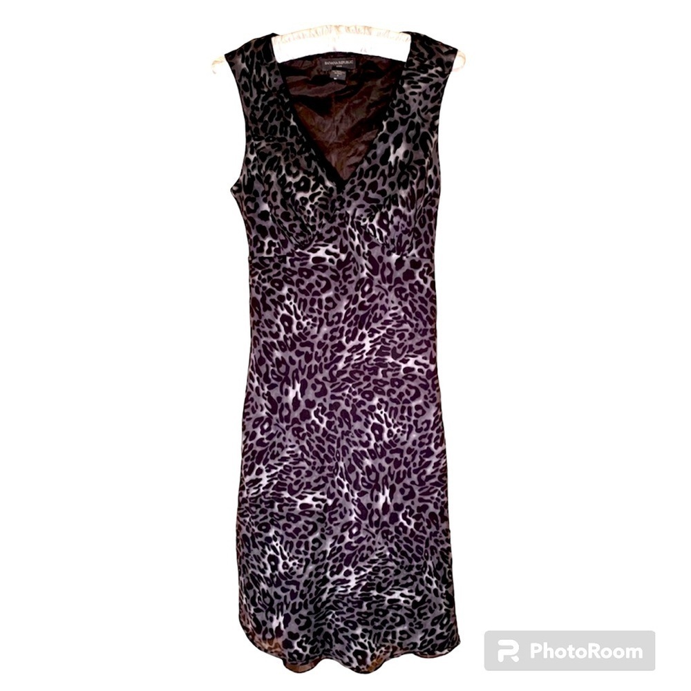 Banana republic animal print size 4 sleeveless dress